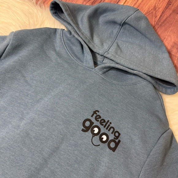 Cat & Jack Blue Pullover Hoodie Sweatshirt - Boys Size Small (6/7) - Picture 11 of 13